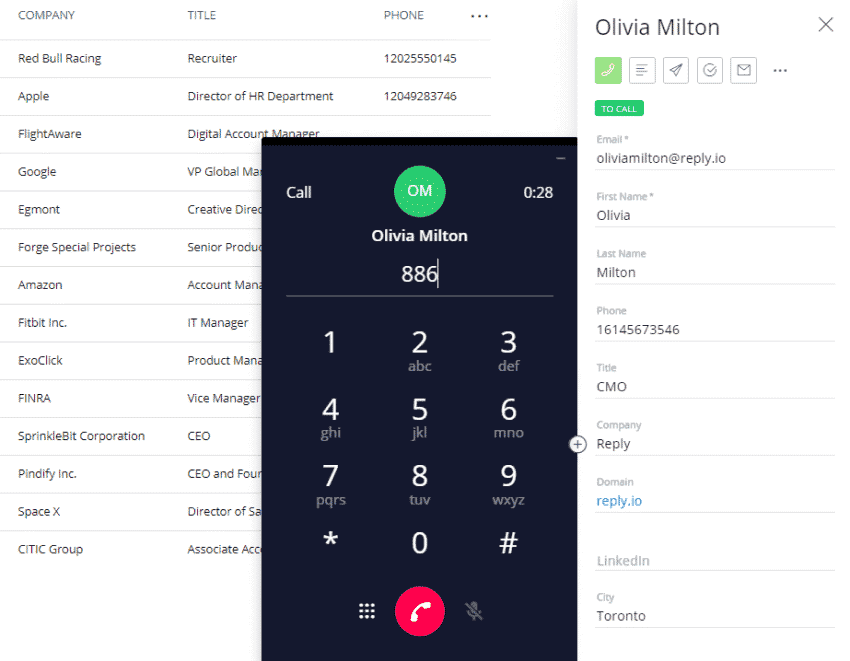 sales engagement solution includes not only emails, but calls