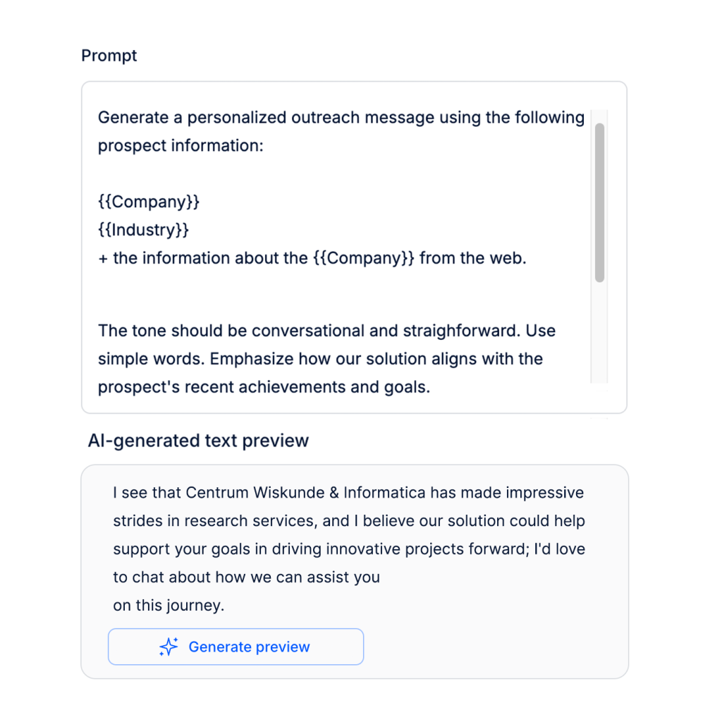 Company-based personalization