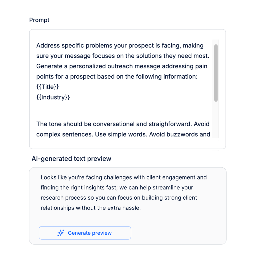 Pain points-based personalization