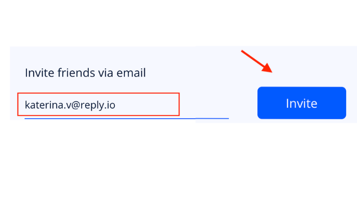 Enter the email address(es) of those you wish to invite. Click on the Invite button.