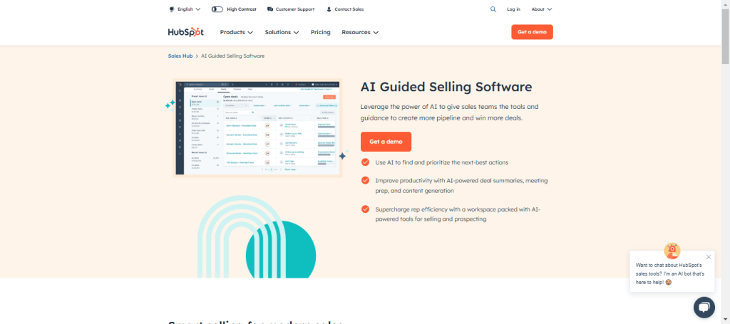 AI-Guided Selling-Software HubSpot