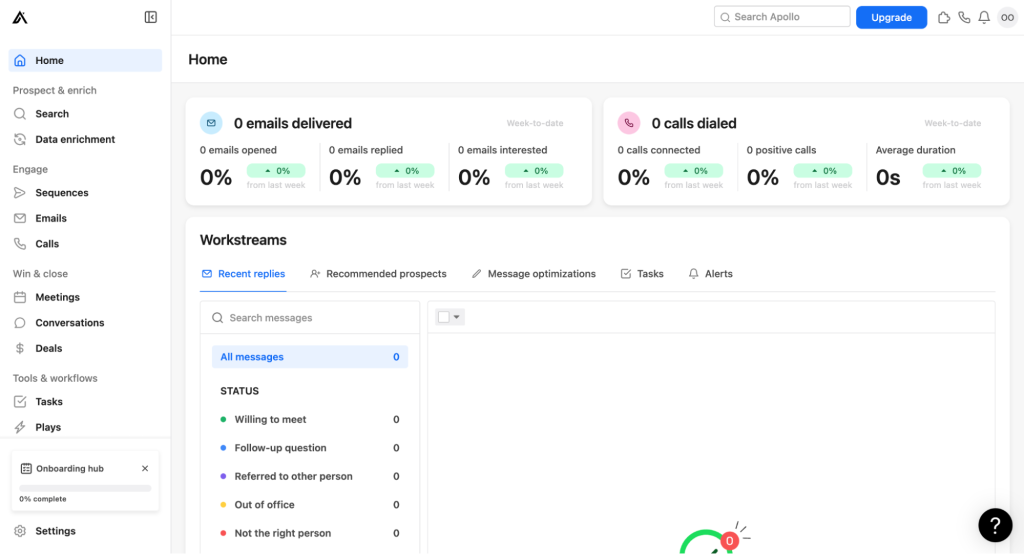 Apollo dashboard
