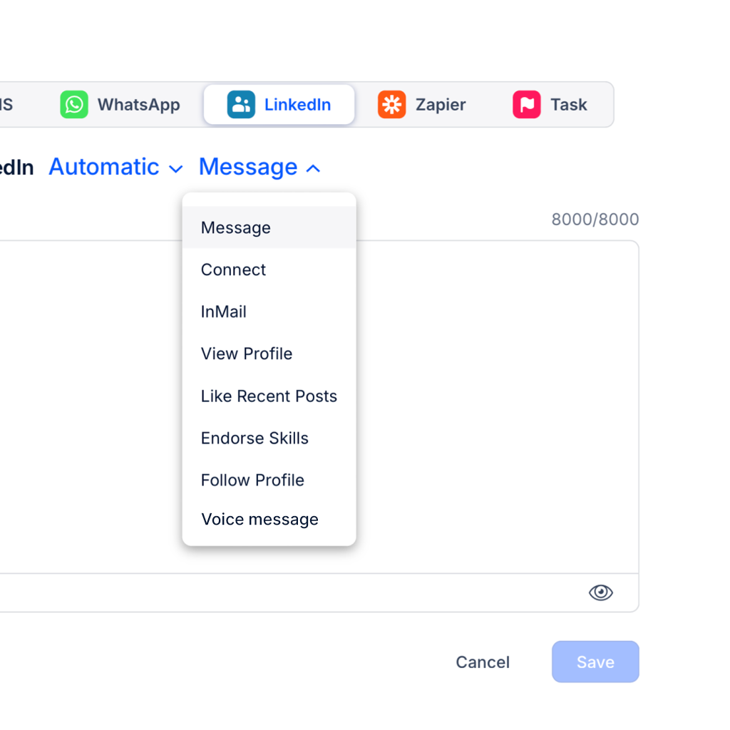 Automated actions