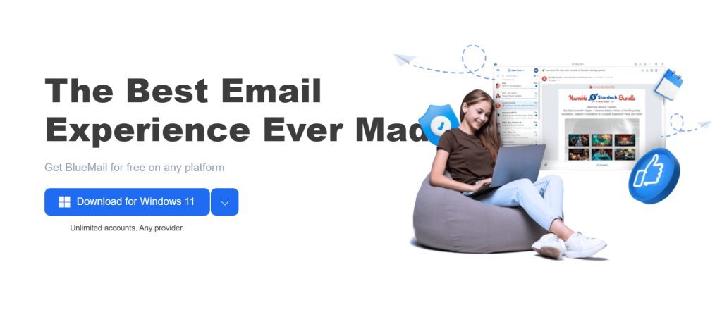 BlueMail, ai email cleaner