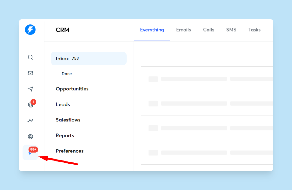 CRM in instantly ai vs apollo is better