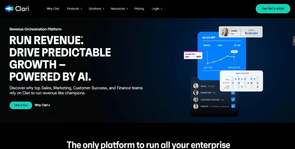 Clari, gtm ai platform