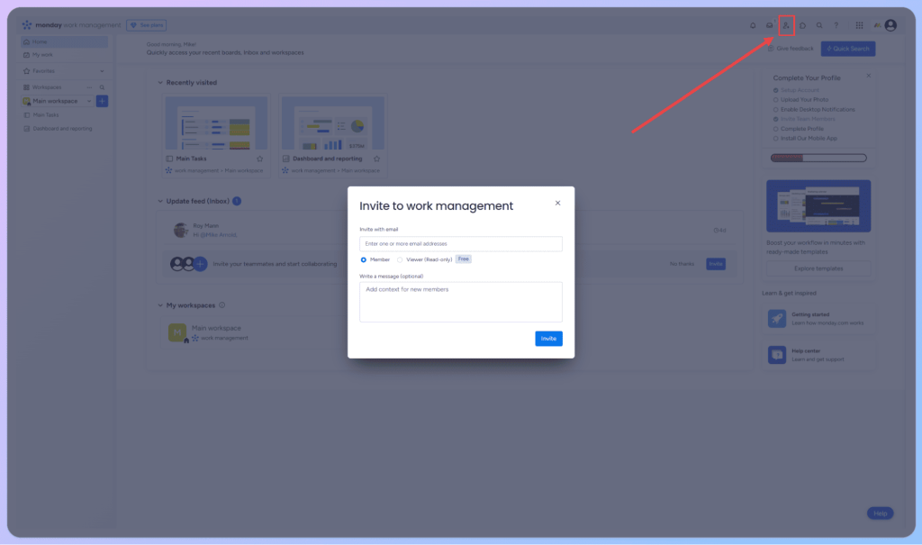 Collaborate and Communicate in monday com review