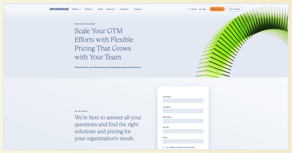 Demandbase pricing