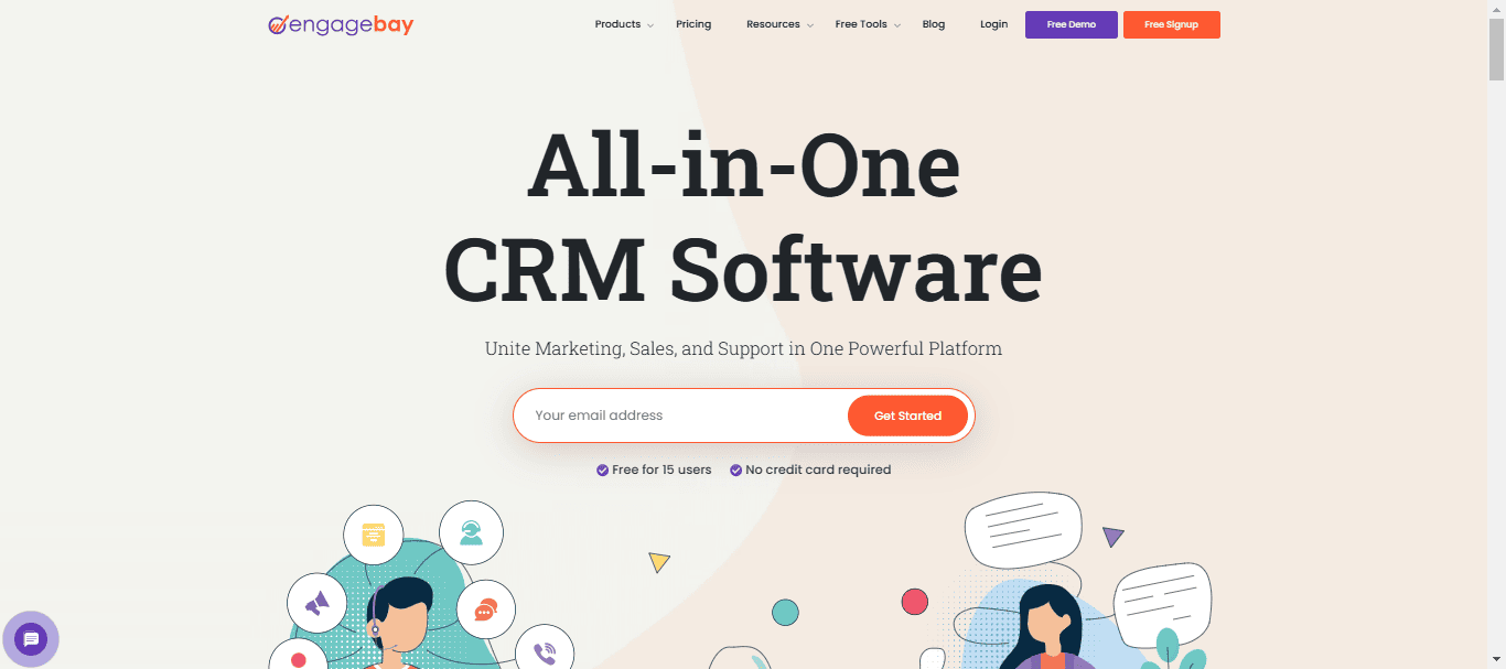 EngageBay one of the best crm for outbound sales