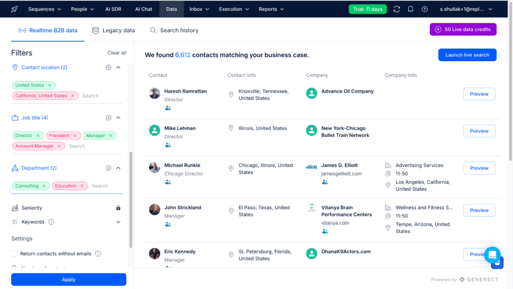 Exclude option Target the right prospects