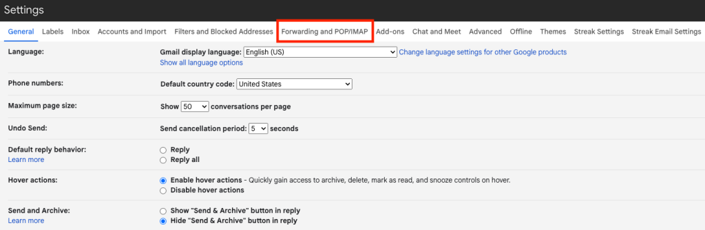 Forwarding and POPIMAP