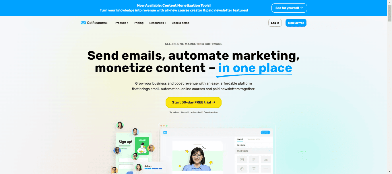 Getresponse crm outbound sales