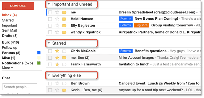 Gmail, top beuond different email service providers