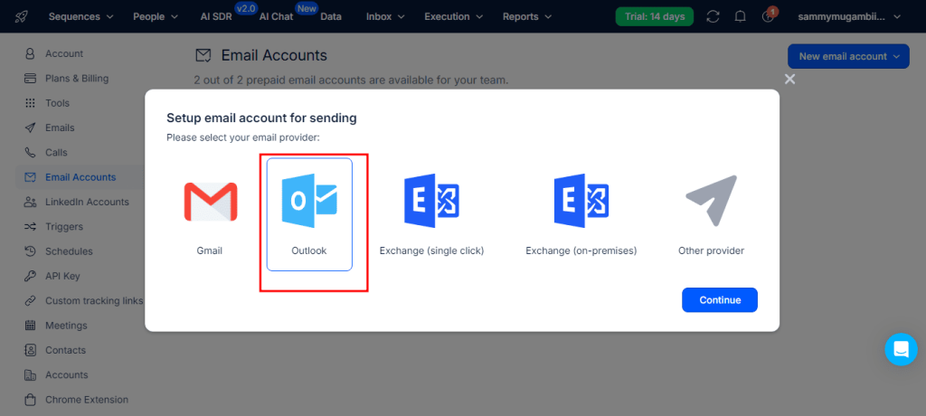 Reply.io Outlook configuration