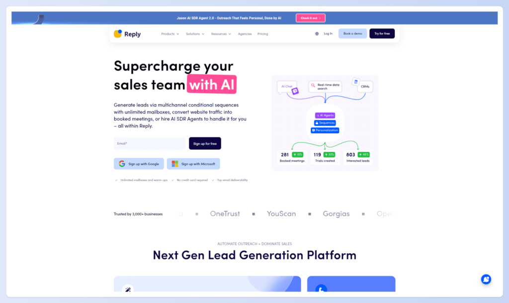 Reply.io as a 11x alternative