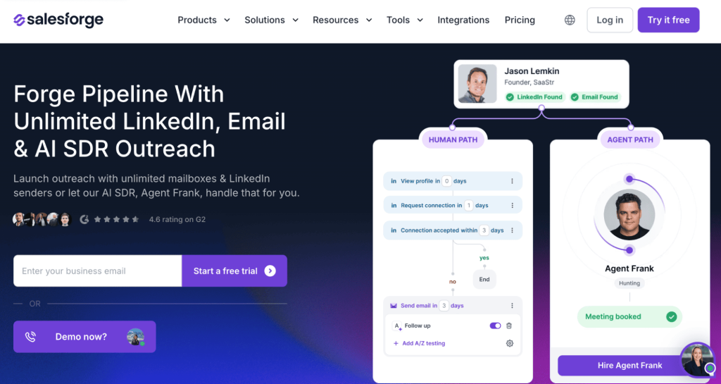 Salesforge as one of the Lemlist alternatives