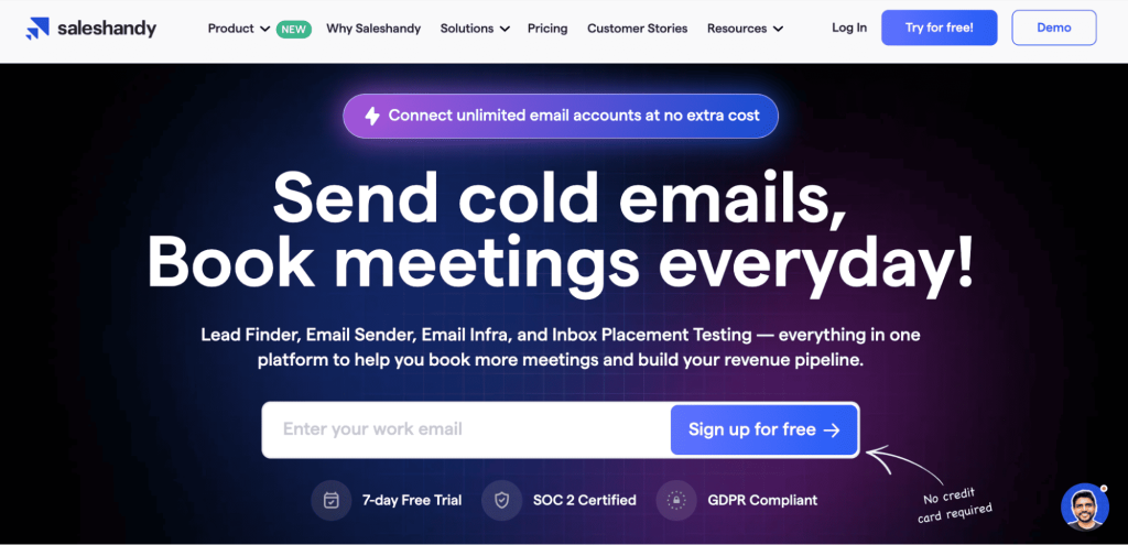Saleshandy as one of the Lemlist alternatives