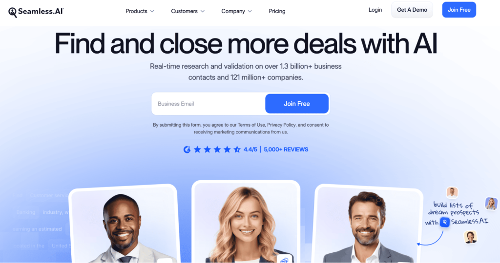 Seamless AI as one of the Apollo alternatives