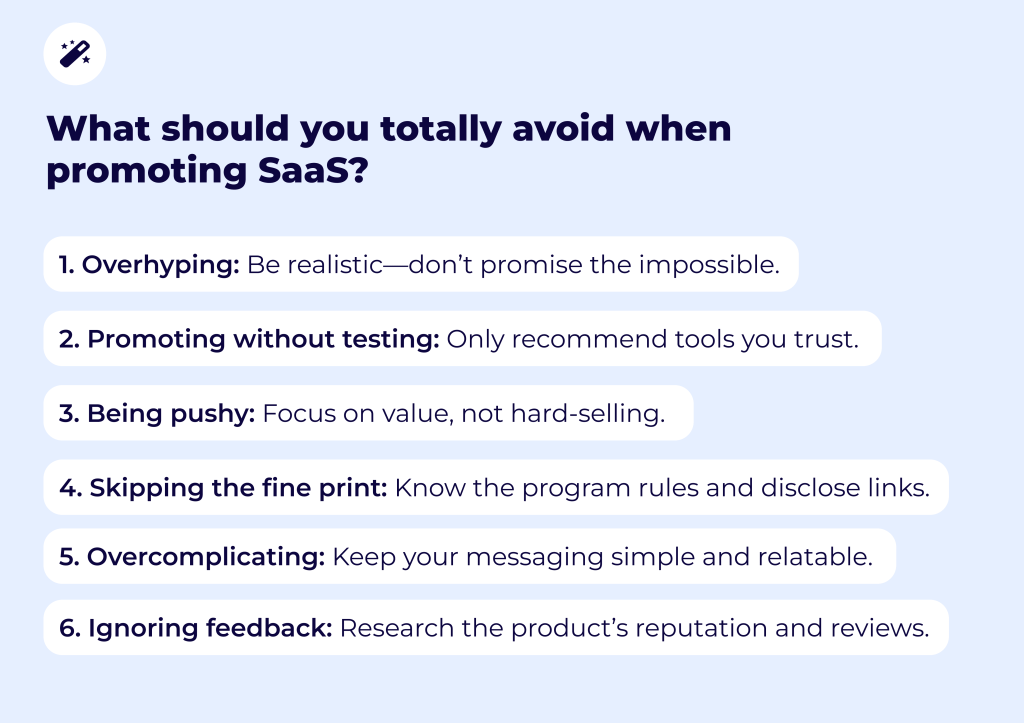 saas affiliate programs and what to avoid promoting them