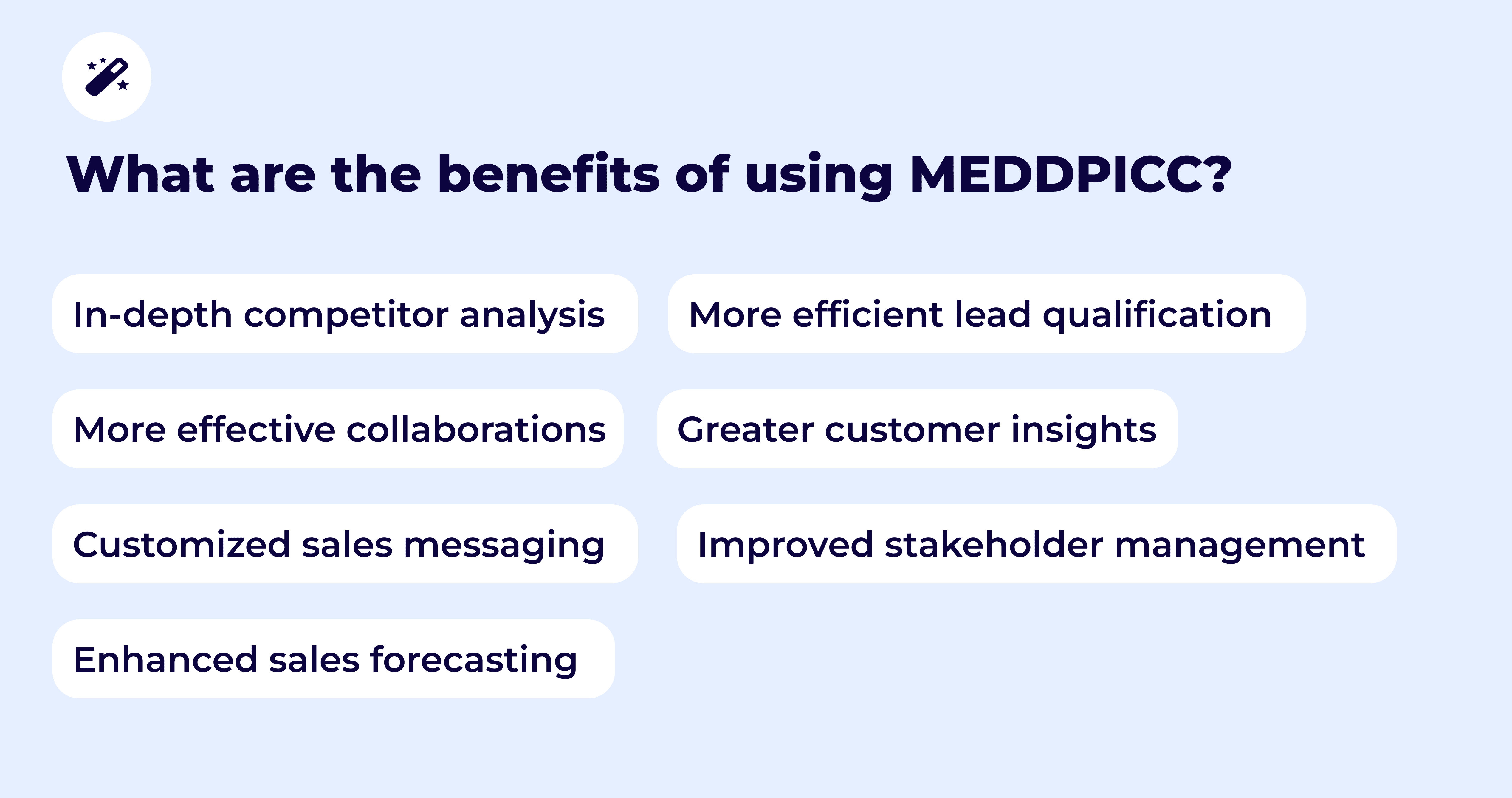 meddpicc sales process and its benefits
