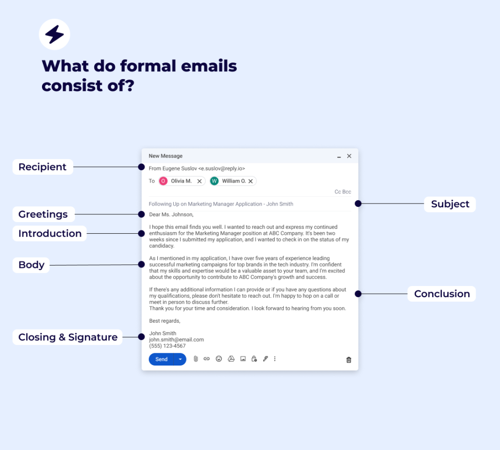 formal email ending as a part of formal email