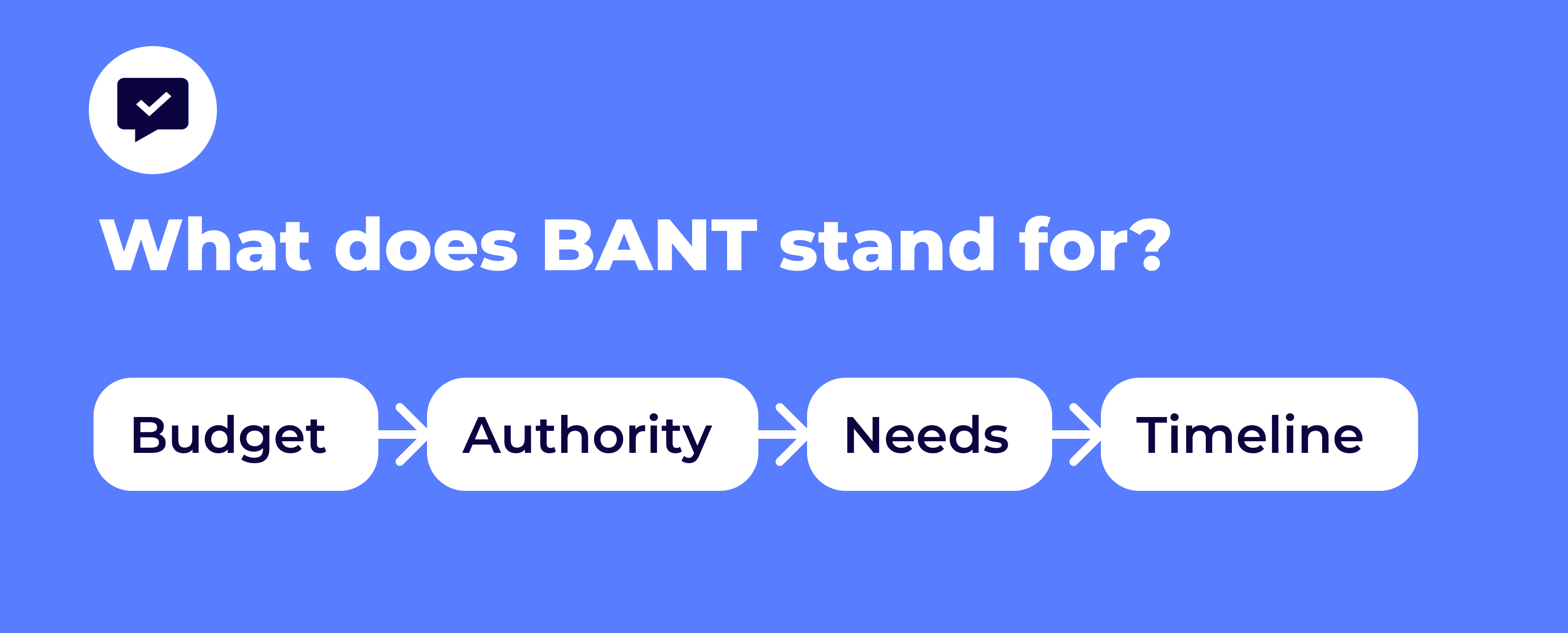 What does BANT sales process stand for_ (1)