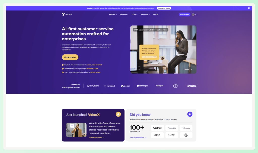 Yellow.ai as an alternative to kpre ai review