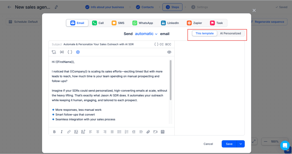 Your emails, your way – total control over AI personalization