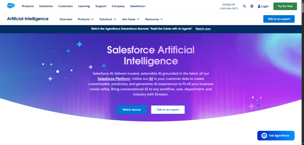 ai based forecasting by Salesforce Einstein