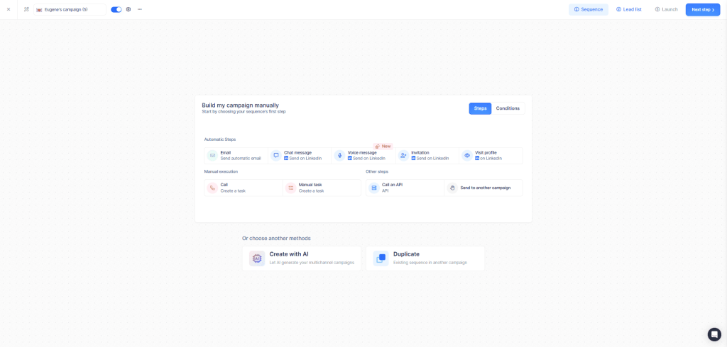lemlist reviews show that campaign creation is easy