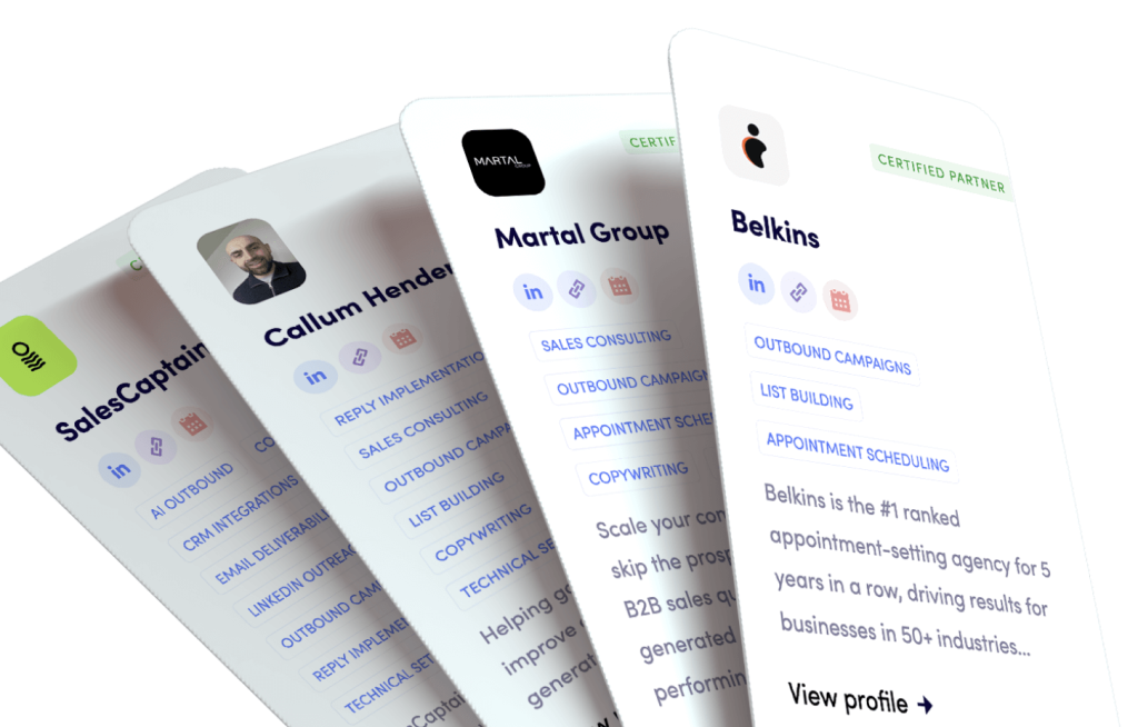 Get featured as a certified agency or expert