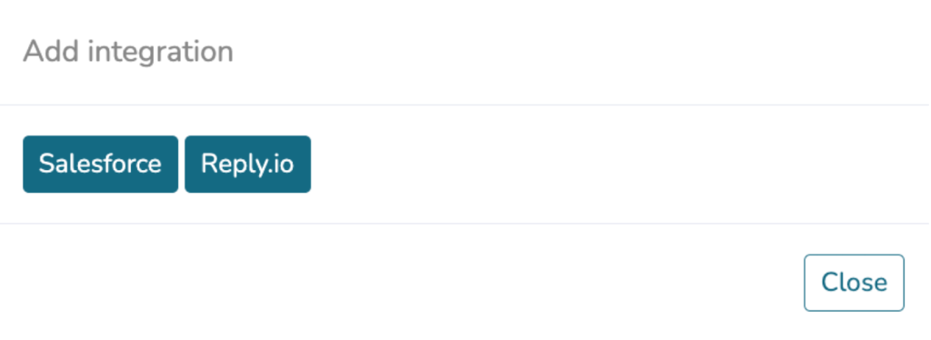 choose integration in udu with Reply