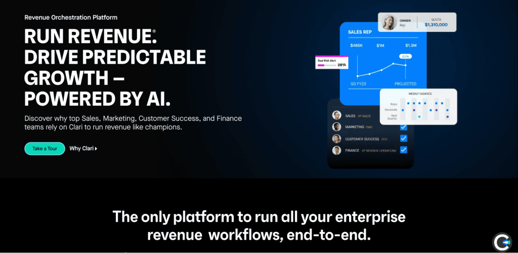 clari a part of ai sales enablement tools list