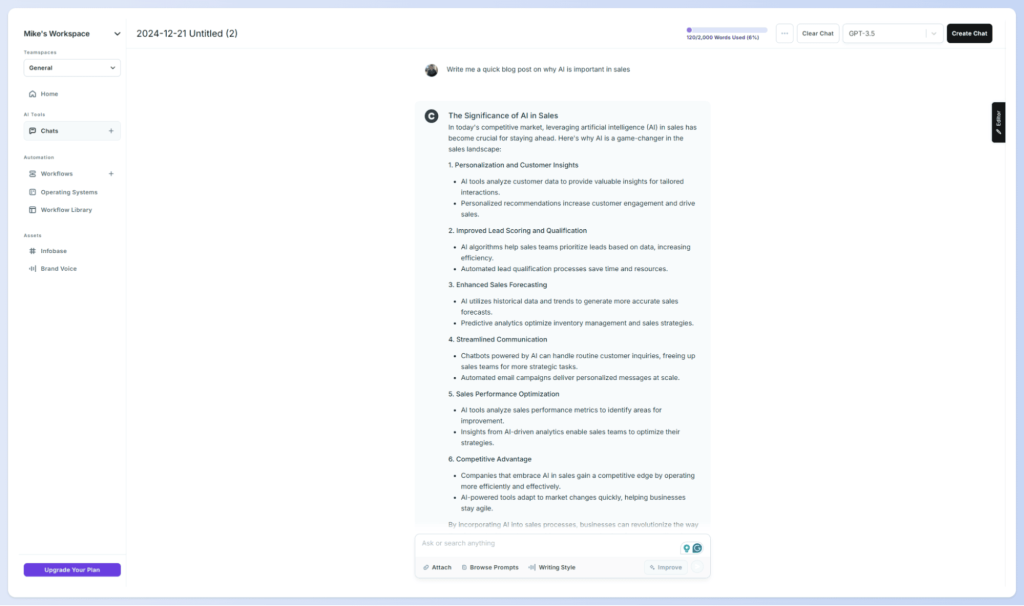 copy ai at work