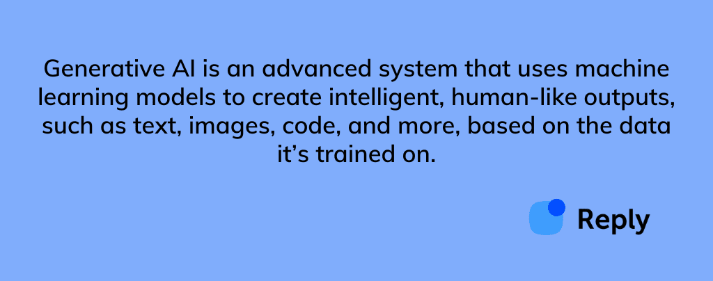 generative ai in sales definition