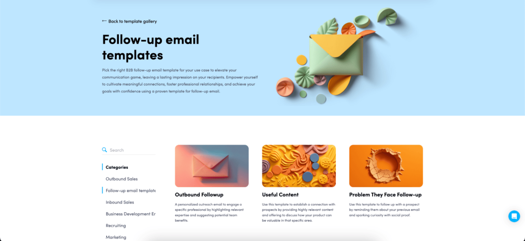 gentle reminder email example from our email template library