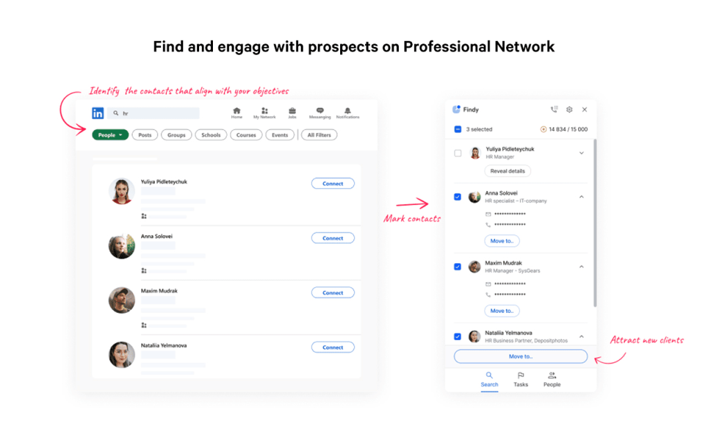 how to get bulk email addresses for free with LinkedIn Chrome extension