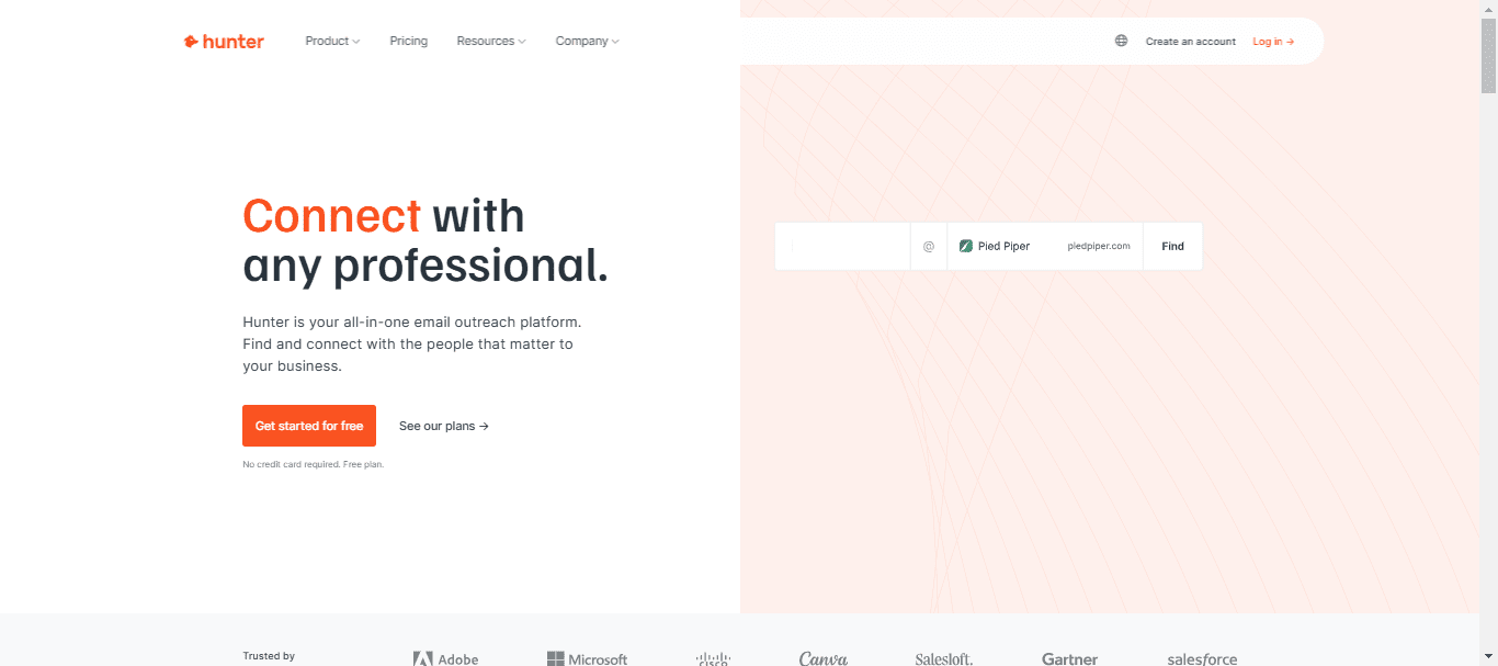 hunter.io, cold email software
