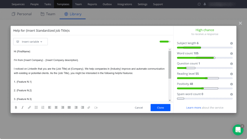 to be better in sales engagement use email writing assistant