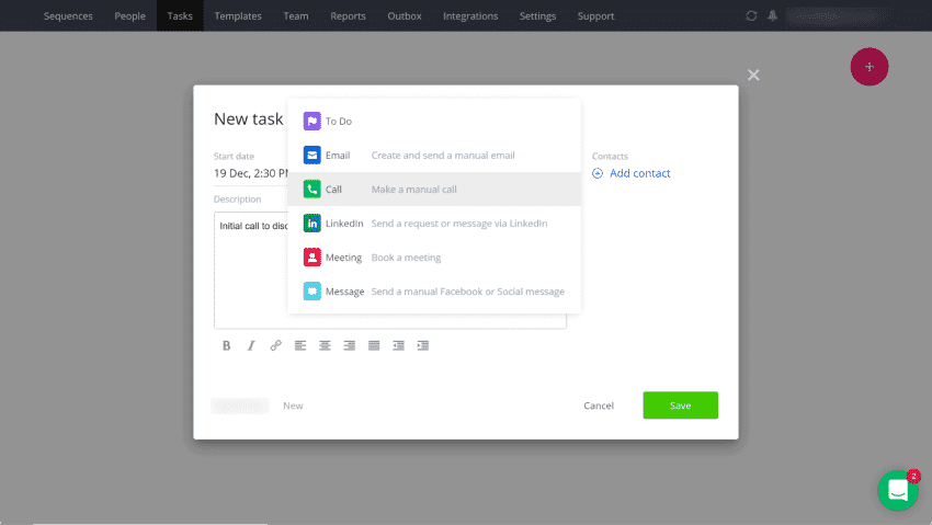 sales engagement is all about steps you'll choose to communicate with prospects
