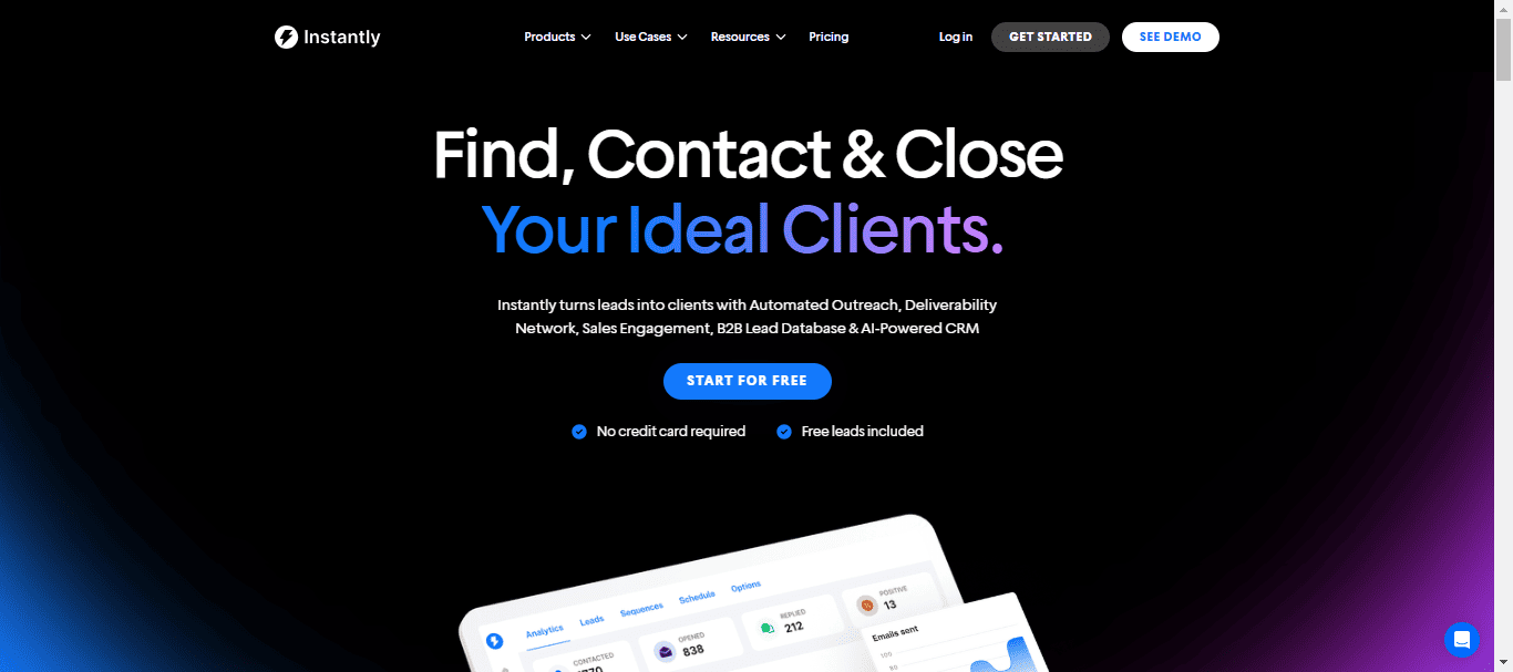 instantly, best cold email software