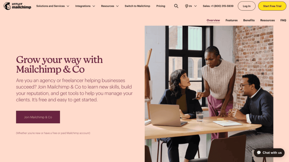 mailchimp one of the saas reseller programs