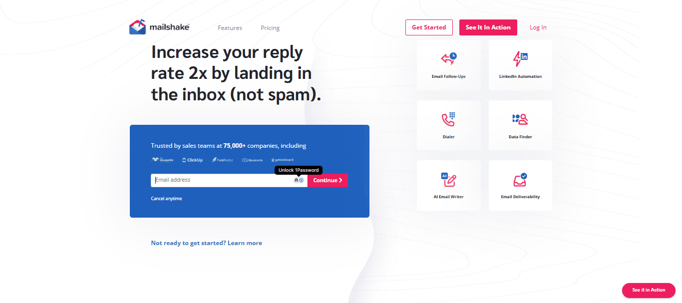mailshake, best cold email software
