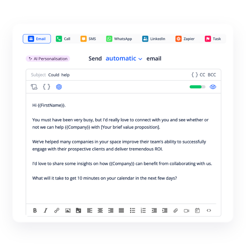 Personalize every message