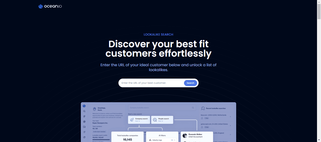 ocean io, one of the best ai tools for sales prospecting