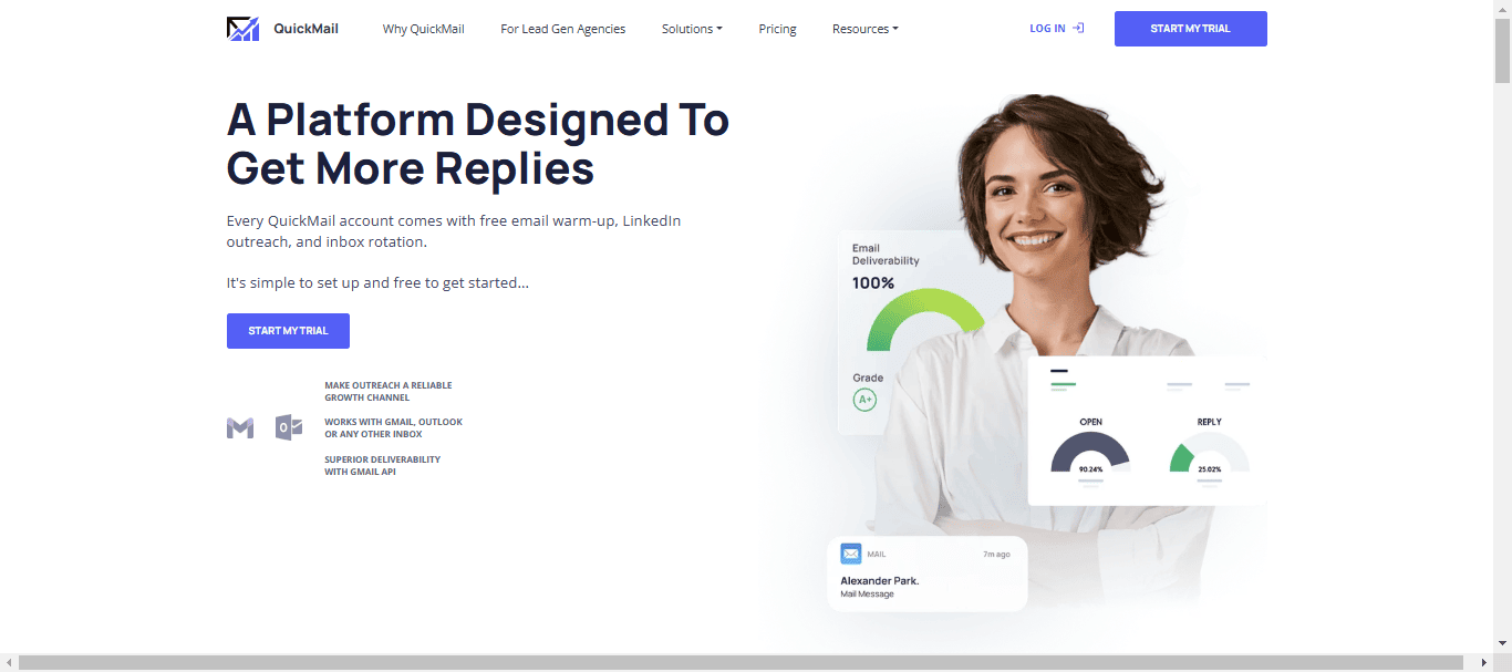 quickmail, cold email software