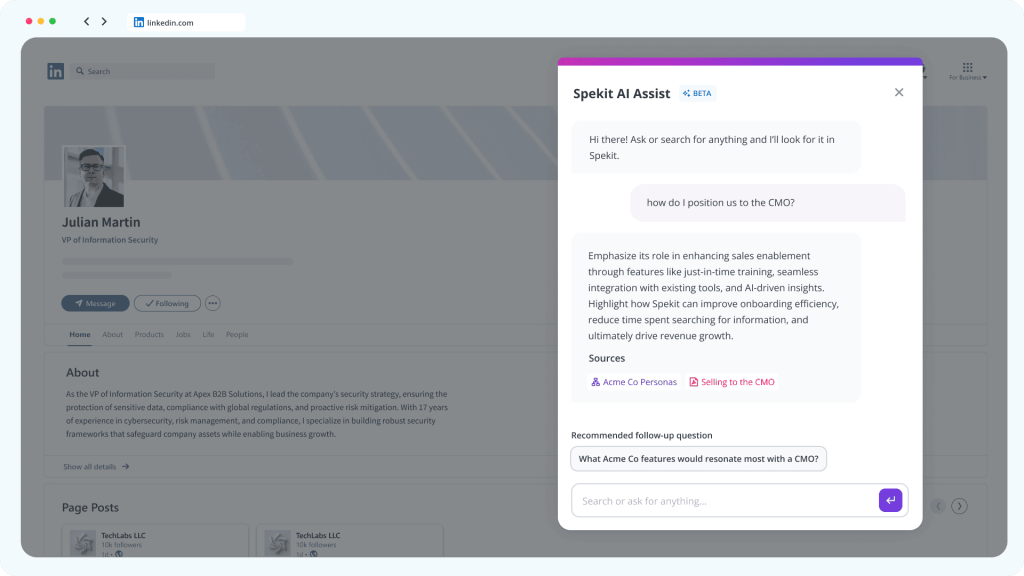 spekit a part of ai sales enablement tools list