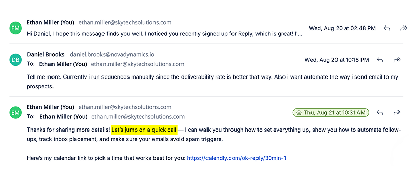 Get replies handled, meetings booked, leads re-engaged